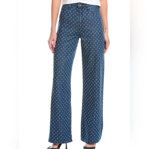 💙🔹️Rag & bone🔹️ lori mid-rise augusta tweed wide leg jean